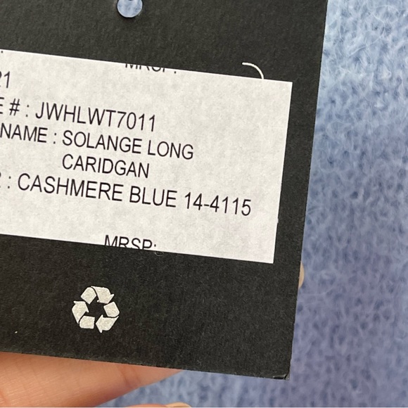 Joe's Jeans Solange Open Cardigan Blue Size Small - Picture 5 of 6